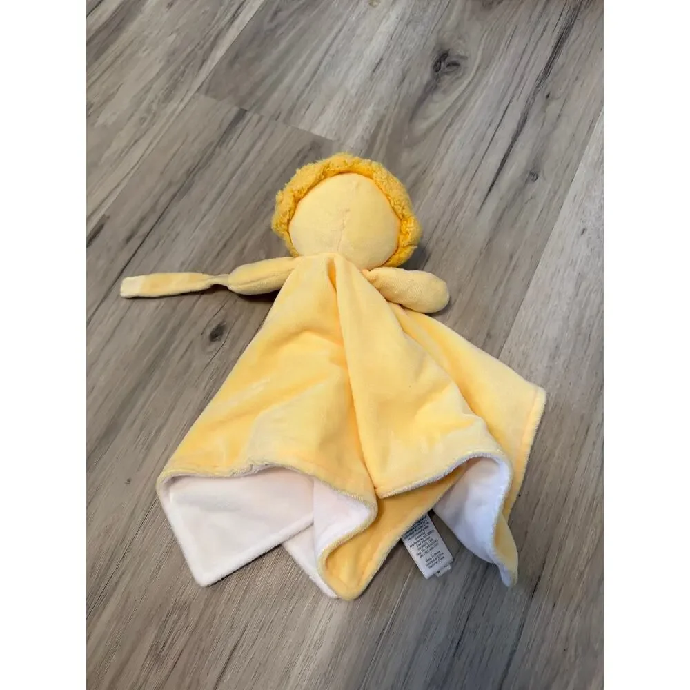 Carter's Yellow Lion Lovey Security Blanket Baby Girl Boy Pacifier Holder Plush